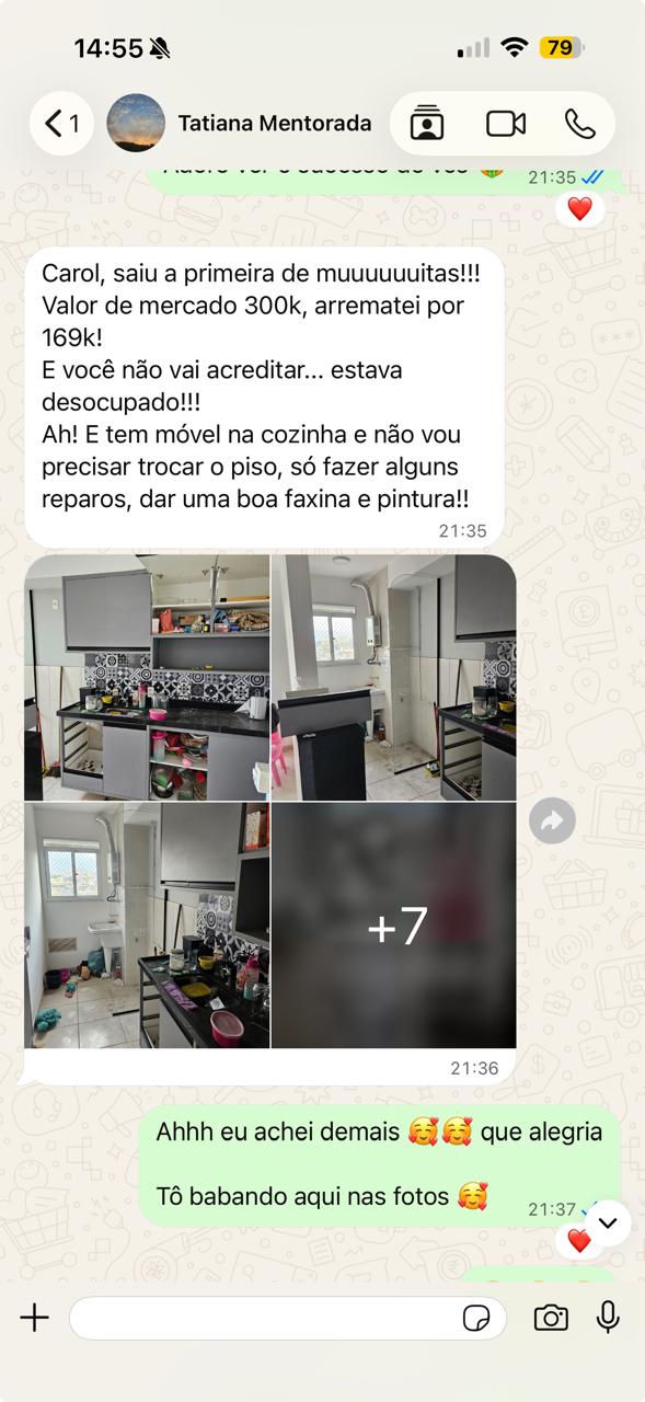 Depoimento Tati Arrematação